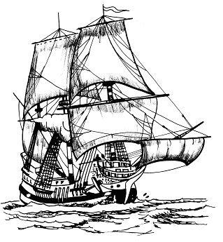Plansa de colorat cu Pirati 20 13